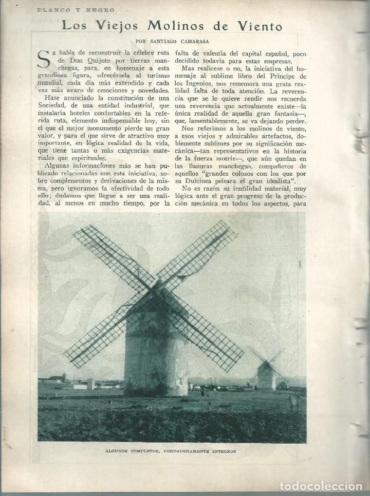 Collezionismo di Riviste e Giornali: BYN 15 ENE 1928.N&ordm; 1913:VIEJOS MOLINOS DE VIENTO POR SANTIAGO CAMARASA. FOTOS PABLO RODRIGUEZ