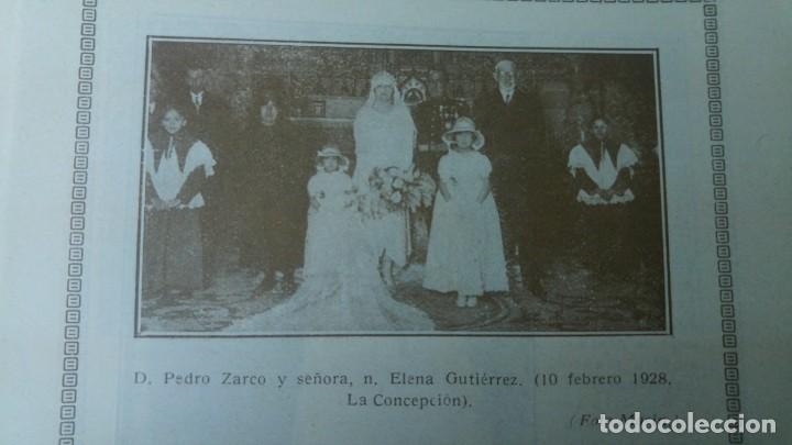 Collectionnisme de Revues et Journaux: BODA PEDRO ZARCO Y ELENA GUTIERREZ ALTA SOCIEDAD MADRILE&Ntilde;A HOJA REVISTA 1928