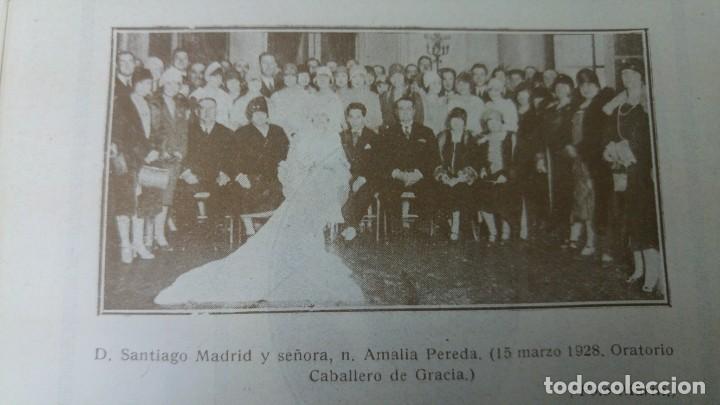 Collectionnisme de Revues et Journaux: BODA SANTIAGO MADRID Y AMALIA PEREDA ALTA SOCIEDAD MADRILE&Ntilde;A HOJA REVISTA A&Ntilde;O 1928