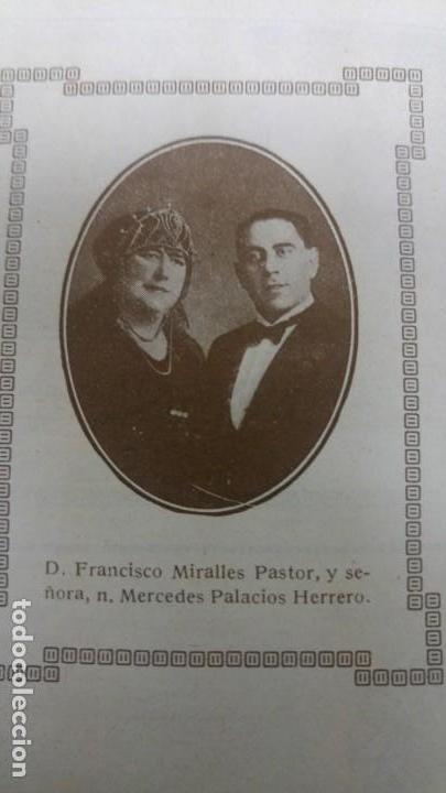 Colecionismo de Revistas e Jornais: BODA MIRALLES PASTOR Y MERCEDES PALACIOS HERRERO ALTA SOCIEDAD MADRILE&Ntilde;A HOJA REVISTA 1928
