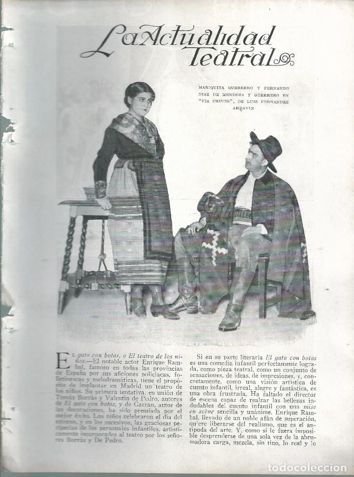 Coleccionismo de revistas y peri&oacute;dicos: BYN 15 ENE 1928.N&ordm; 1913:  ACTUALIDAD TEATRAL MARIQUITA GUERRERO, FERNANDO DIAZ DE MENDOZA  T. BOR