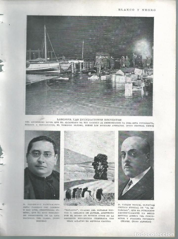Collezionismo di Riviste e Giornali: BYN 15 ENE 1928.N&ordm; 1913: INUNDACIONES LONDRES.CARLOS BOSCH GERARDO DE ALVEAR FEDERICO SANTAMARIA