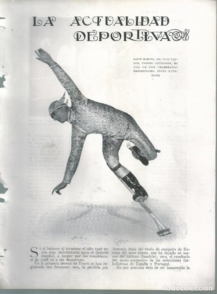 Sammeln von Zeitschriften und Zeitungen: BYN 15 ENE 1928.N&ordm; 1913: SAINT MORITZ PATINAJE ARTISTICO  PHIL TAYLOR  QUADRINI BOXEO SCHMELING