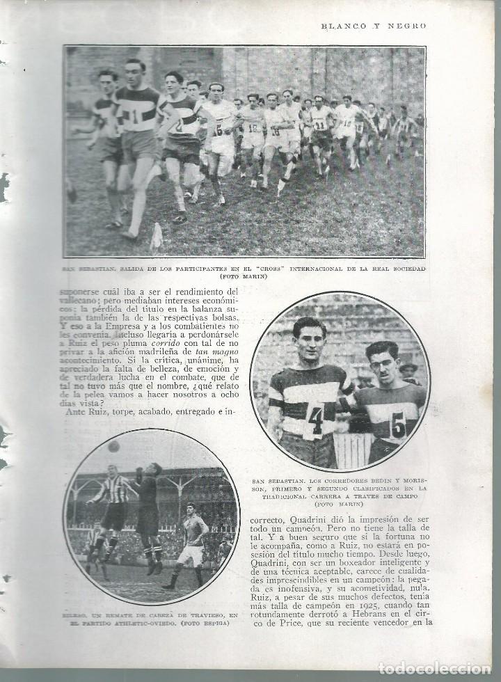 Collection Magazines and Newspapers: BYN 15 ENE 1928.N&ordm; 1913: CROSS REAL SOCIEDAD SAN SEBASTIAN TRAVIESO ATHLETIC OVIEDO LILI DILLENG