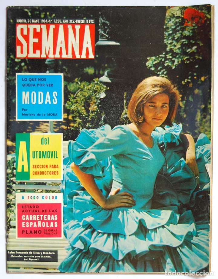 Coleccionismo de Revistas y Peri&oacute;dicos: Revista Semana N&ordm; 1266. 26 Mayo 1964. La cogida de El Cordob&eacute;s