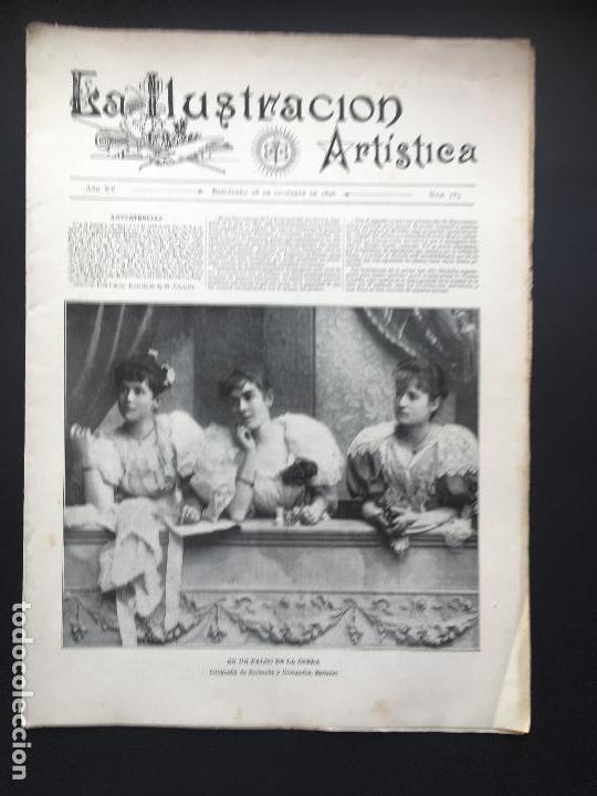 Collezionismo di Riviste e Giornali: N&ordm; 783 DE LA ILUSTRACI&Oacute;N ART&Iacute;STICA 1896. EXPLOTACI&Oacute;N TRANV&Iacute;AS EL&Eacute;CTRICOS EN LOS EUA Y M&Aacute;S&hellip;