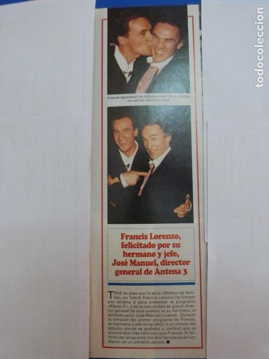 Coleccionismo de Revistas y Peri&oacute;dicos: RECORTE REPORTAJE CLIPPING DE FRANCIS LORENZO MEDICO DE FAMILIA REVISTA SEMANA N&ordm; 2976 P&Aacute;G 29