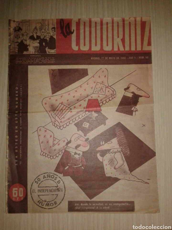 Coleccionismo de Revistas y Peri&oacute;dicos: REVISTA LA CODORNIZ 1942