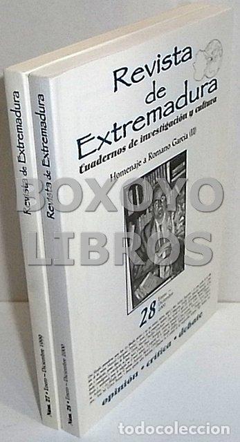 Coleccionismo de revistas y peri&oacute;dicos: REVISTA. Revista de Extremadura. Cuadernos de investigaci&oacute;n y cultura. Segunda &eacute;poca, n&uacute;ms. 27/28 (E