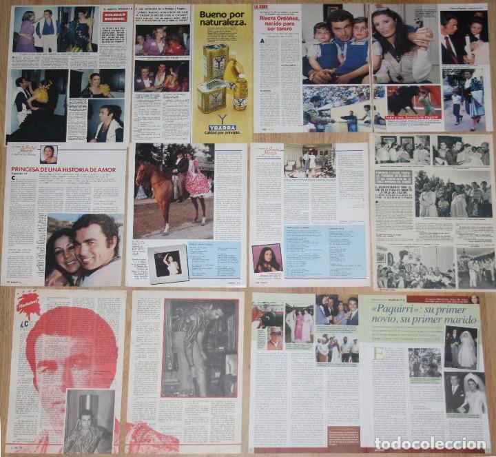 Coleccionismo de Revistas y Periódicos: PAQUIRRI & ISABEL PANTOJA LOTE PRENSA 1980S/90S REVISTAS CLIPPINGS TORERO TOROS. Lote 151075506