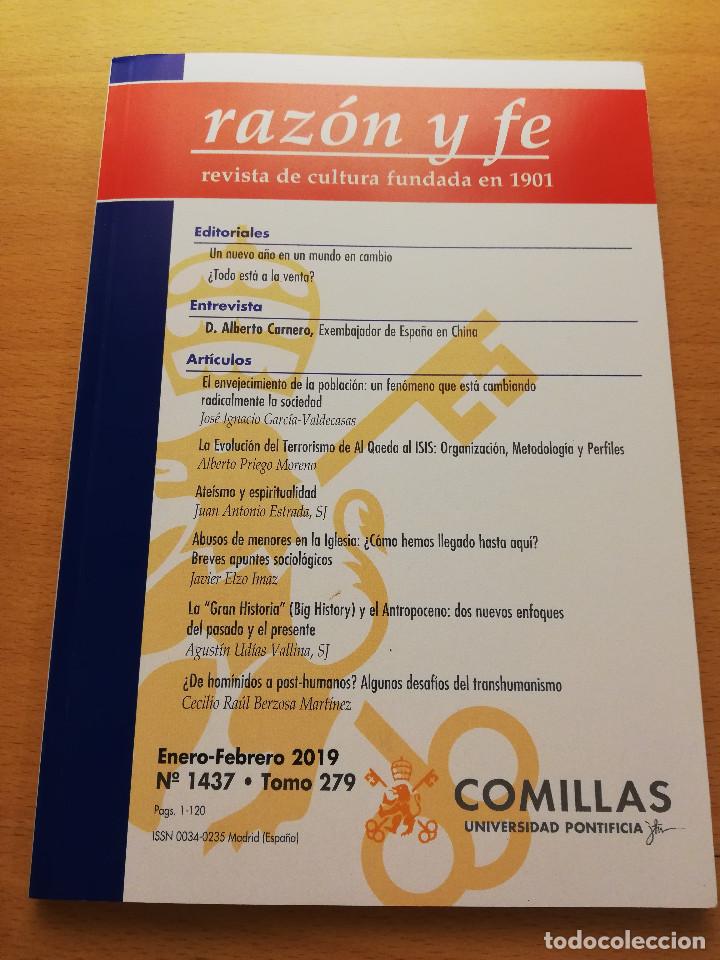 Collezionismo di Riviste e Giornali: RAZ&Oacute;N Y FE N&ordm; 1437 (ENERO - FEBRERO 2019). REVISTA DE CULTURA FUNDADA EN 1901