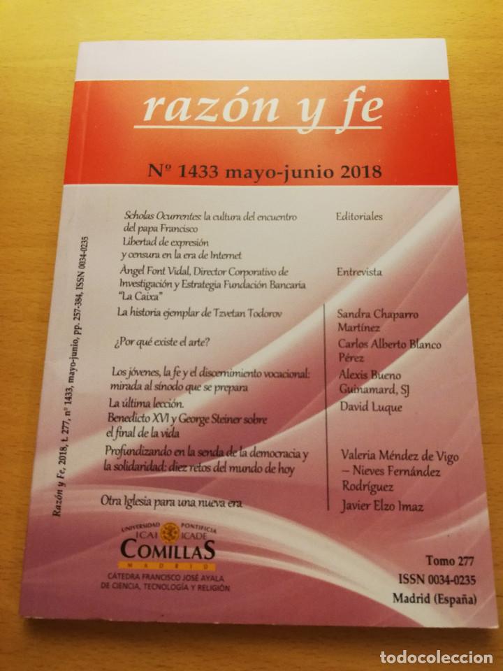 Collezionismo di Riviste e Giornali: RAZ&Oacute;N Y FE N&ordm; 1433 (MAYO - JUNIO 2018). REVISTA DE CULTURA FUNDADA EN 1901