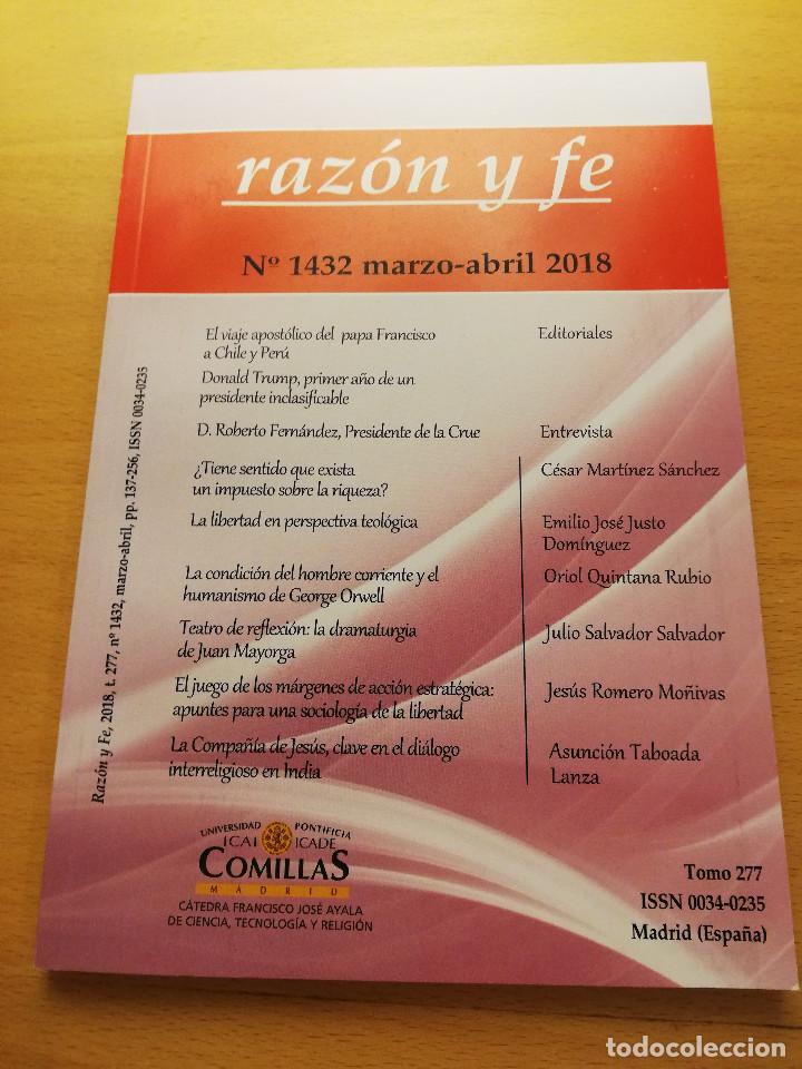 Collezionismo di Riviste e Giornali: RAZ&Oacute;N Y FE N&ordm; 1432 (MARZO - ABRIL 2018). REVISTA DE CULTURA FUNDADA EN 1901