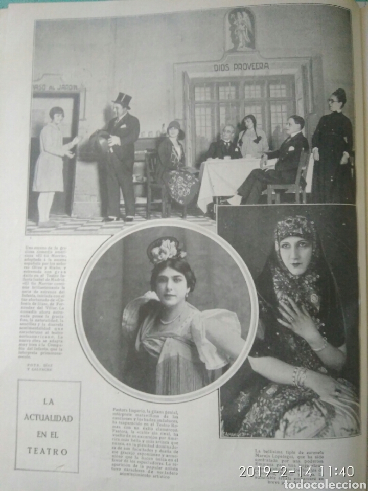 Sammeln von Zeitschriften und Zeitungen: RECORTE PRENSA A&Ntilde;OS 20-1925 ACTRIZ ZARZUELA MARUJA.PASTORA IMPERIO.CARIDAD DAWIS.VER