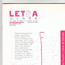 Coleccionismo de Revistas y Periódicos: LETRA CLARA Nº 4 ENERO 1998 INCLUYE SEPARATA 