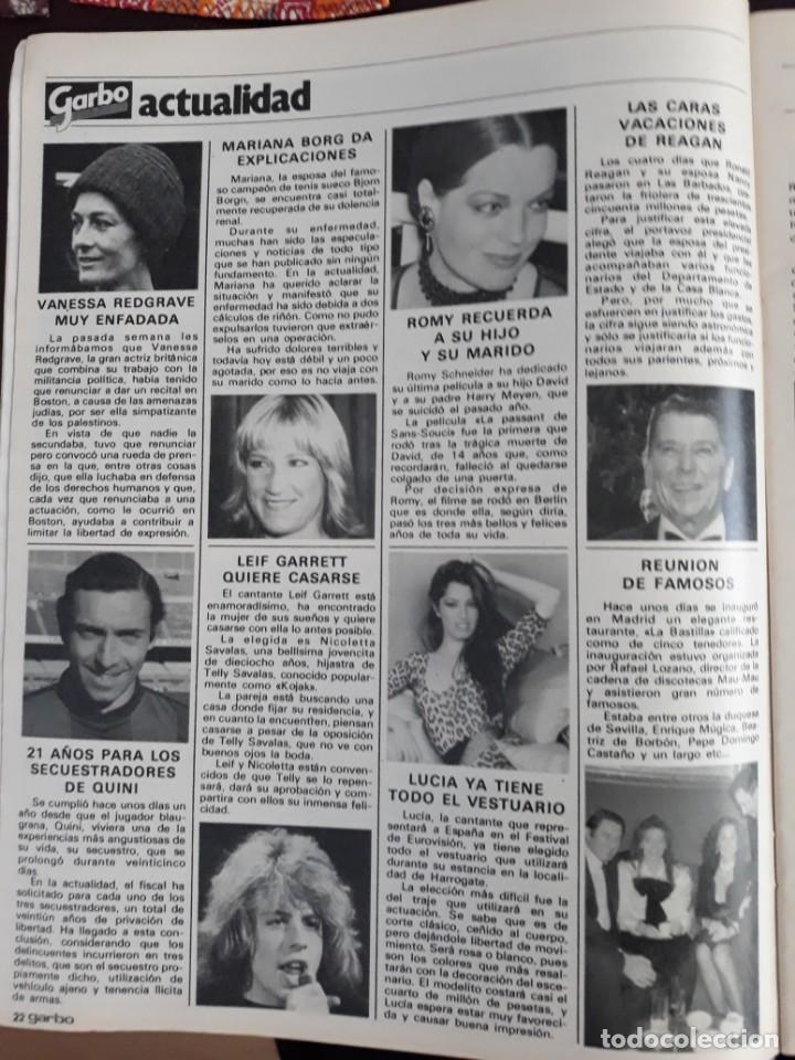 Coleccionismo de Revistas y Peri&oacute;dicos: MARIANA BORG ROMY SCHNEIDER LEIF GARRET QUINI LUCIA EUROVISION RONALD REAGAN