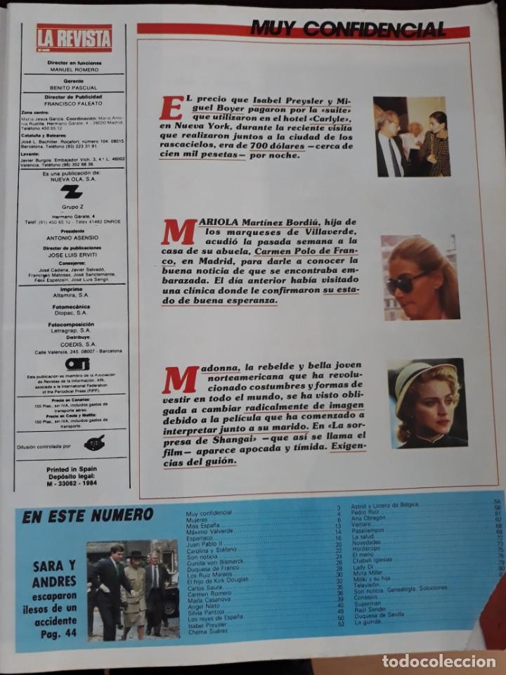 Coleccionismo de Revistas y Peri&oacute;dicos: MADONNA ISABEL PREYSLER MARIOLA MARTINEZ BORDIU