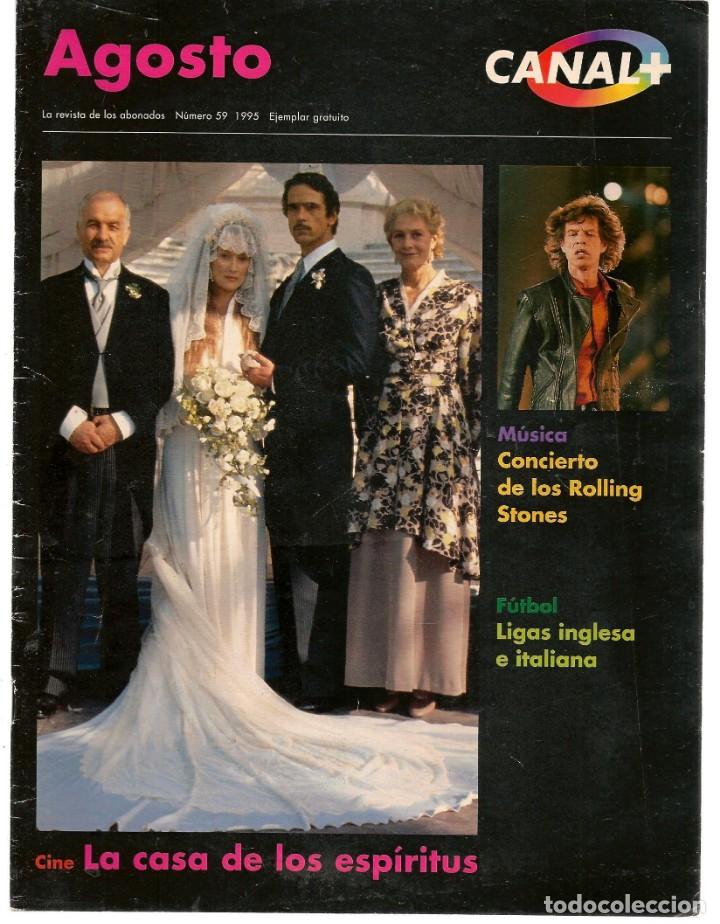 Coleccionismo de Revistas y Peri&oacute;dicos: CANAL + REVISTA. N&ordm; 59. CONCIERTO ROLLING STONES. AGOSTO 1995. (C/A57)