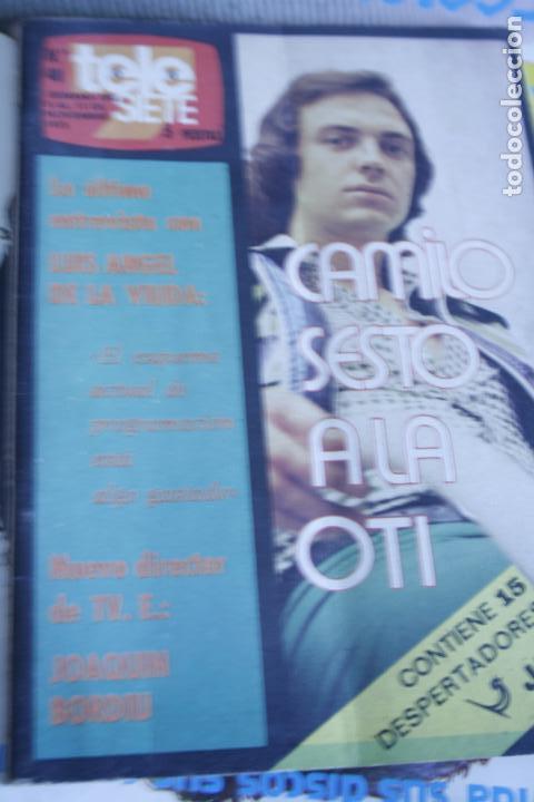Coleccionismo de revistas y peri&oacute;dicos: REVISTA TELE SIETE  CAMILO SESTO  1973