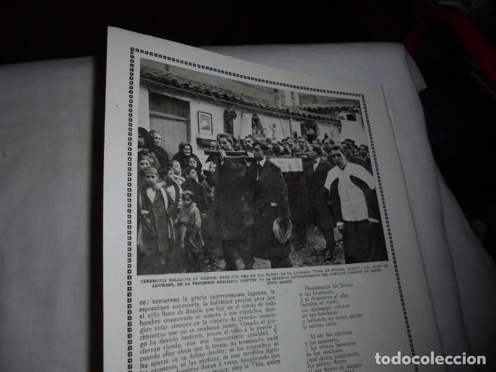 Coleccionismo de revistas y peri&oacute;dicos: MADRID PROCESION SAGRADO CORAZON DELANTE CASA TOCAME ROQUE HOJA DE REVISTA BLANCO Y NEGRO 1915