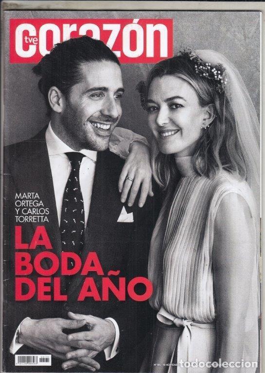 Collectionnisme de Revues et Journaux: REVISTA CORAZON TVE N&ordm; 185. BODA MARTA ORTEGA Y CARLOS TORRETA.
