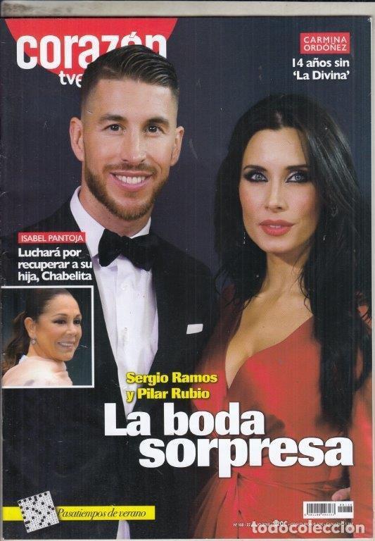 Coleccionismo de Revistas y Peri&oacute;dicos: REVISTA CORAZON TVE N&ordm; 168. ISABEL PANTOJA. SERGIO RAMOS Y PILAR RUBIO. CARMINA ORDO&Ntilde;EZ.