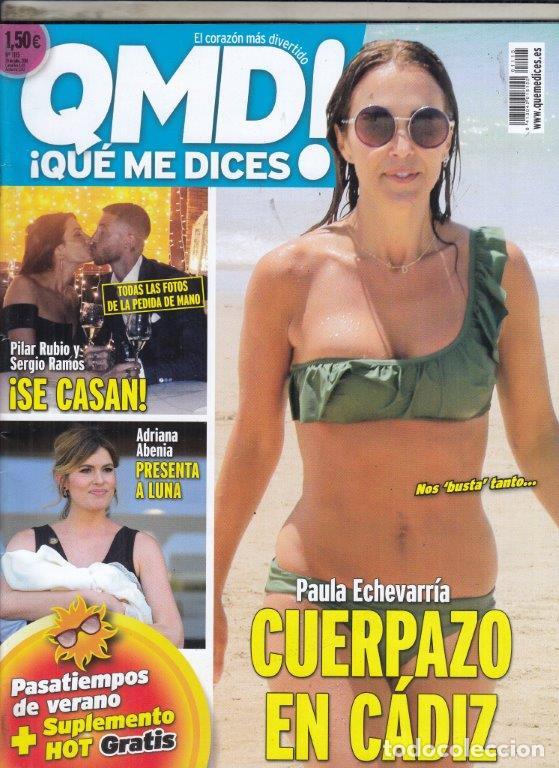 Coleccionismo de Revistas y Peri&oacute;dicos: REVISTA QMD! N&ordm; 1115 A&Ntilde;O 2018. PILAR RUBIO Y SERGIO RAMOS. ADRIANA ABENIA. PAULA ECHEVARRIA.