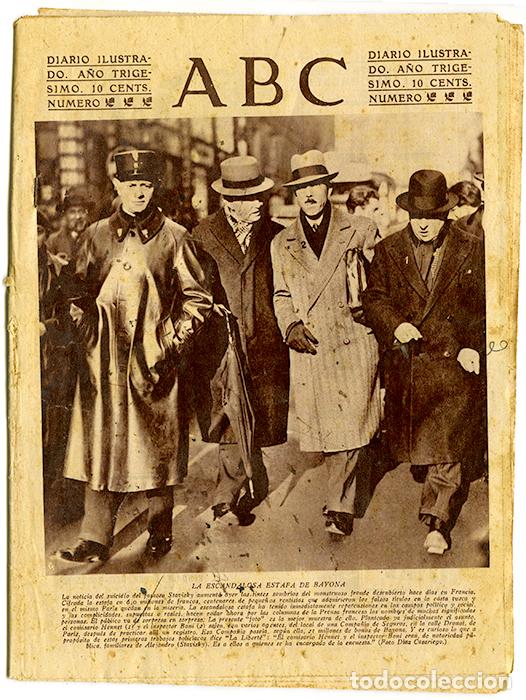 Coleccionismo de Revistas y Peri&oacute;dicos: ABC. Madrid 9 enero 1934. N&ordm; 9.567. A&ntilde;o trig&eacute;simo. 'La Derecha Regional valenciana'