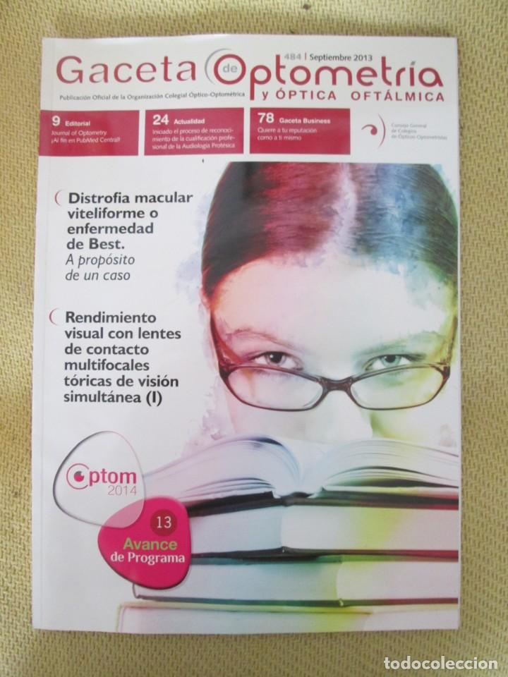 Coleccionismo de Revistas y Peri&oacute;dicos: GACETA OPTOMETR&Igrave;A N&ordm; 484 SEPTIEMBRE 2013