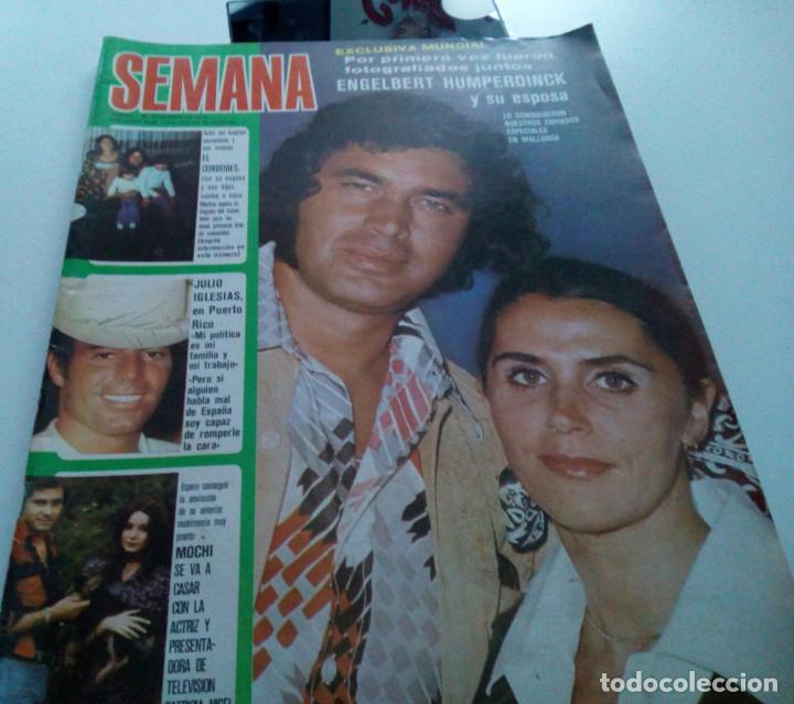 Coleccionismo de revistas y peri&oacute;dicos: HUMPERDINCK.EL CORDOBES.MIGUEL BOS&Eacute;.DIETRICH.LOLA FLORES.AGUAVIVA.CHARO LOPEZ.CHICHOS.SEMANA 1863.