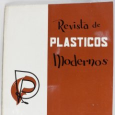 Coleccionismo de Revistas y Periódicos: REVISTA DE PLÁSTICOS MODERNOS, 10 NÚMEROS SUELTOS 1963 Y 2 ANUARIOS -LL-. Lote 152780010