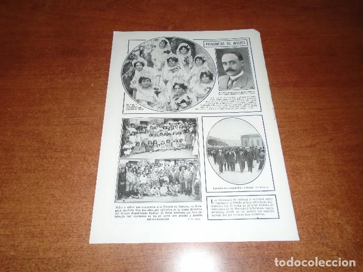 Colecionismo de Revistas e Jornais: A&Ntilde;O 1912 JUEGOS FLORALES DE LE&Oacute;N. ZARAGOZA ESCUELA. SANTANDER-OVIEDO. BUQUE BRASILE&Ntilde;O EN BARCELONA