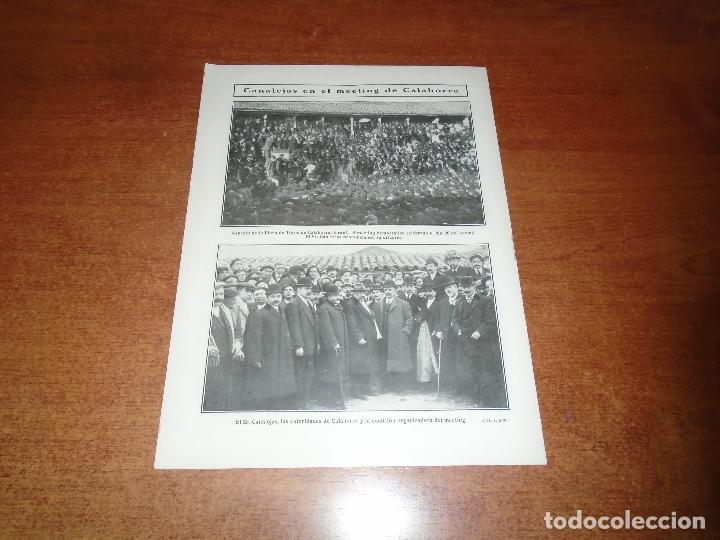 Colecionismo de Revistas e Jornais: A&Ntilde;O 1909 CANALEJAS EN CALAHORRA. SAN MARCOS RECONSTRUCCI&Oacute;N (VENECIA). VALENCIA CUARTEL CONDE DUQUE.