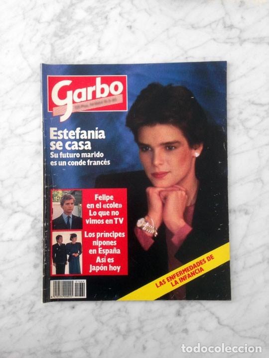 Coleccionismo de Revistas y Peri&oacute;dicos: GARBO - 1985 - ESTEFANIA, FELIPE DE BORBON, ANGIE DICKINSON, JAVIER GURRUCHAGA, HARRISON FORD