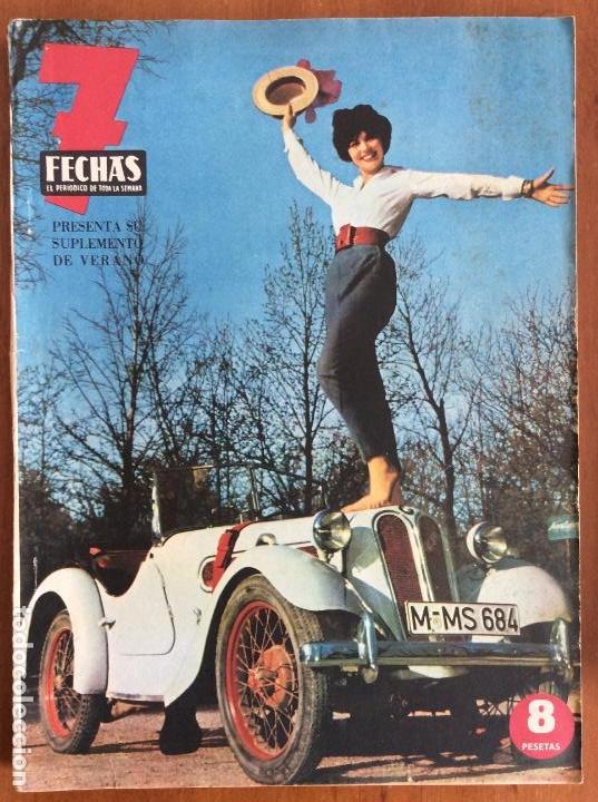 Coleccionismo de Revistas y Peri&oacute;dicos: REVISTA 7 FECHAS. EL PERI&Oacute;DICO DE TODA LA SEMANA. SUPLEMENTO DE VERANO. JULIO 1961.