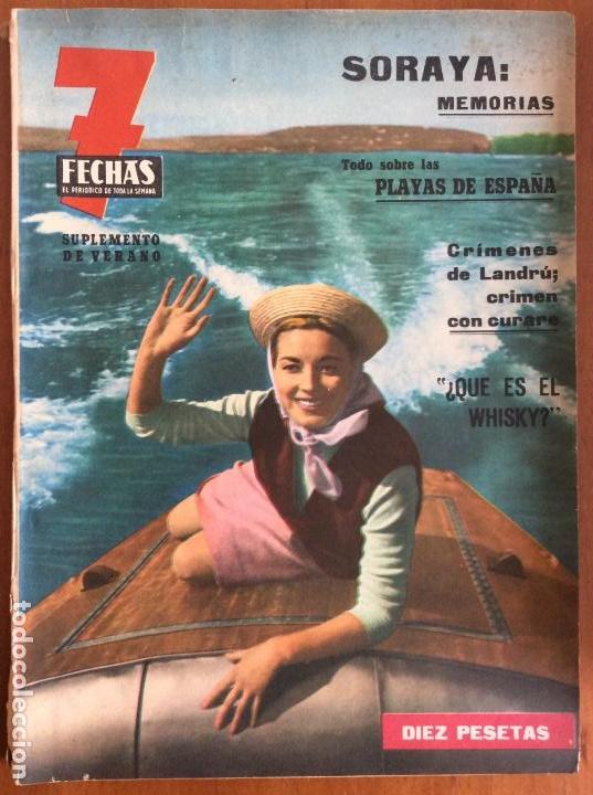 Coleccionismo de Revistas y Peri&oacute;dicos: REVISTA 7 FECHAS. EL PERI&Oacute;DICO DE TODA LA SEMANA. SUPLEMENTO DE VERANO. JULIO 1963.
