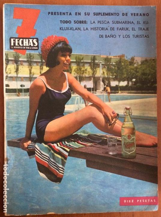 Coleccionismo de Revistas y Peri&oacute;dicos: REVISTA 7 FECHAS. EL PERI&Oacute;DICO DE TODA LA SEMANA. SUPLEMENTO DE VERANO. JULIO 1965