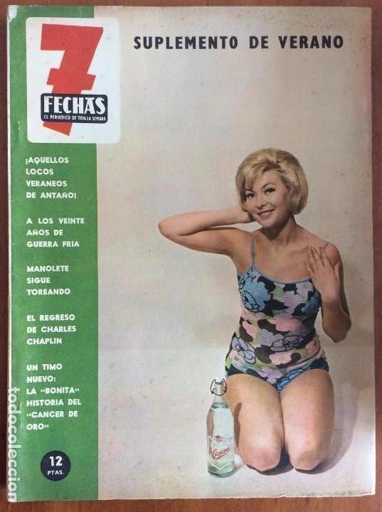 Coleccionismo de Revistas y Peri&oacute;dicos: REVISTA 7 FECHAS. EL PERI&Oacute;DICO DE TODA LA SEMANA. SUPLEMENTO DE VERANO. JULIO 1966