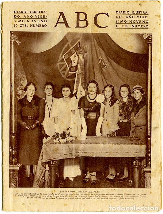 Coleccionismo de Revistas y Peri&oacute;dicos: ABC. A&ntilde;o 29. 30 noviembre 1933. Fraternidad hispanolusitana