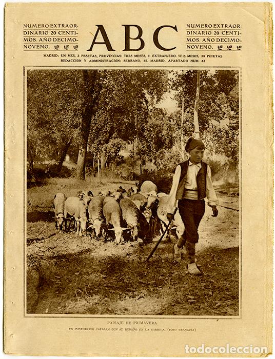 Coleccionismo de Revistas y Peri&oacute;dicos: ABC. N&uacute;mero extraordinario. A&ntilde;o 1923. La bas&iacute;lica visigoda de Ba&ntilde;os de Cerrato. Ortiz Echag&uuml;e