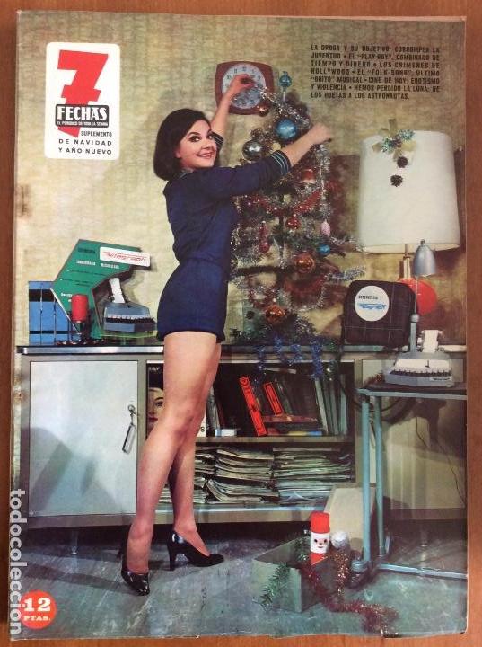 Coleccionismo de Revistas y Peri&oacute;dicos: REVISTA 7 FECHAS. EL PERI&Oacute;DICO DE TODA LA SEMANA. SUPLEMENTO DE NAVIDAD. DICEMBRE 1969