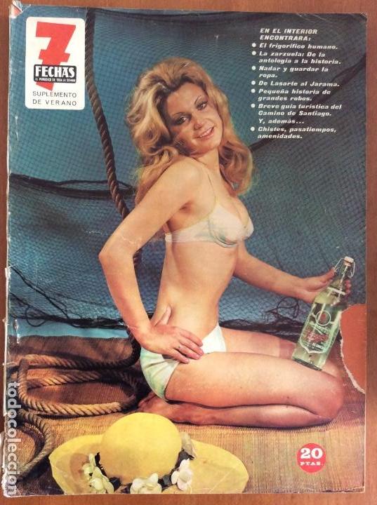 Coleccionismo de Revistas y Peri&oacute;dicos: REVISTA 7 FECHAS. EL PERI&Oacute;DICO DE TODA LA SEMANA. SUPLEMENTO DE VERANO. JULIO 1971