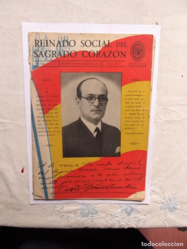 Coleccionismo de revistas y peri&oacute;dicos: REVISTA REINADO SOCIAL DEL SAGRADO CORAZON N&ordm; 212 MIRANDA DE EBRO