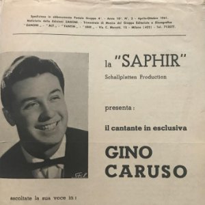 1952 Gino Caruso. La Saphir 17,6x24,8 cm