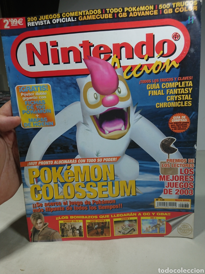 Coleccionismo de Revistas y Peri&oacute;dicos: Nintendo Accion N&deg;138 con Poster Doble con Fichas de 100 Pokemon +Guia Final Fantasy Cristal Chronic