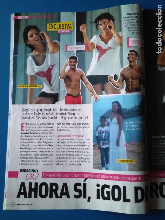 Coleccionismo de Revistas y Peri&oacute;dicos: GEORGINA RODRIGUEZ-CRISTIANO RONALDO-GEORGE CLOONEY-SUSAN SARANDON-MATT DAMON. RECORTE CUORE 592
