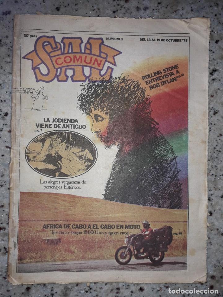 Coleccionismo de Revistas y Peri&oacute;dicos: SAL COMUN 2 13 OCTUBRE 1978.BOB DYLAN HISTORIA DEL SEXO.HISTORIA DEL COMIC.LOS SIREX