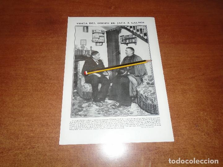 Colecionismo de Revistas e Jornais: BENITO PEREZ GALD&Oacute;S Y EL OBISPO DE JACA. LOS REYES DE INGLATERRA EN GIBRALTAR Y CALCUTA