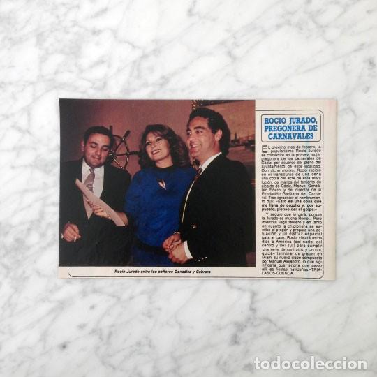 Coleccionismo de Revistas y Peri&oacute;dicos: RECORTE - ROCIO JURADO - 1984
