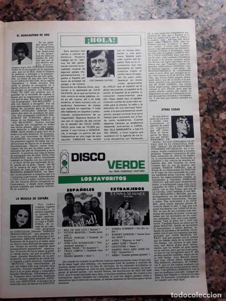 Coleccionismo de Revistas y Peri&oacute;dicos: DONNA SUMMER RED DE SAN LUIS EL PUMA ROCIO DURCAL EN VENEZUELA